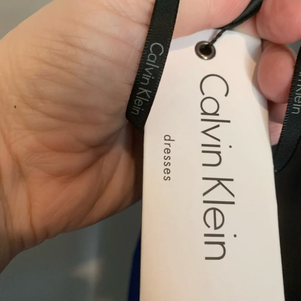 Calvin Kline Sapphire Blue Cocktail Dress, Size 8. New with Tags. - Picture 6 of 9